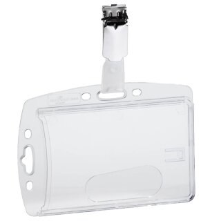 DURABLE Namensschilder Hartbox mit Clip 54 x 85 mm 25 Schilder