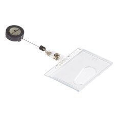 DURABLE Namensschild Hartbox mit Ausweishalter 85 x 54 mm...