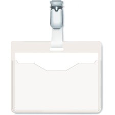 DURABLE Namensschild oben offen mit Clip transparent 25...