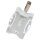 DURABLE Namensschild mit Clip 54 x 90 mm transparent 25 Schilder