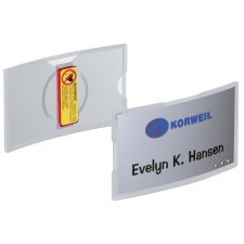 DURABLE Namensschilder KONVEX mit Magnet 75 x 40 mm aus...