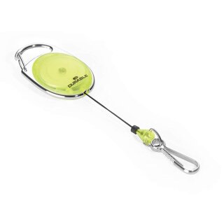 DURABLE Ausweishalter mit Jojo oval gelb/transparent