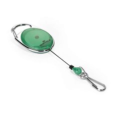 DURABLE Ausweishalter mit Jojo oval grün/transparent