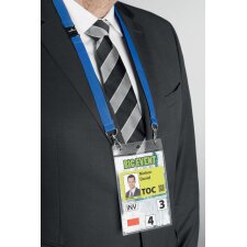 DURABLE Event Namensschild mit Textilband DIN A6...