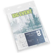 DURABLE Event Namensschild DIN A6 Hochformat 20 Schilder