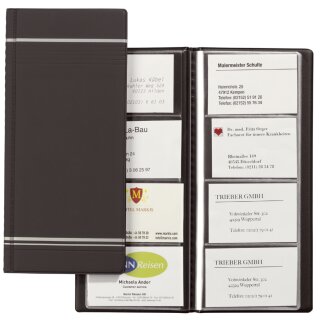 DURABLE Visitenkarten Album VISIFIX matte Folie anthrazit