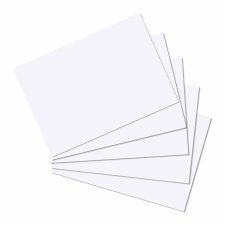 Herlitz Karteikarten DIN A5 blanko weiß 100 Karten