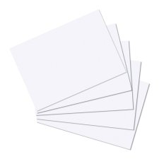 Herlitz Karteikarten DIN A6 blanko weiß 100 Karten