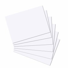 Herlitz Karteikarten DIN A4 blanko weiß 100 Karten
