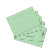 Herlitz Karteikarten DIN A8 liniert grün 100 Karten