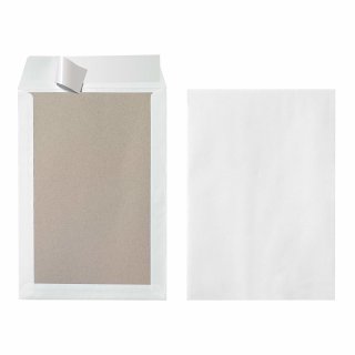 Herlitz Versandtasche mit Papprücken B4 ohne Fenster weiß 10 Versandtaschen