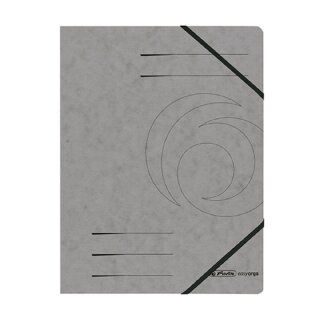 Herlitz Eckspanner easyorga A4 Karton dunkelgrau