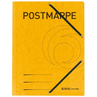 Herlitz Postmappe Karton DIN A4 gelb