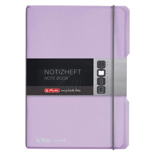 Herlitz Notizheft my.book flex Pastell A5 PP Cover flieder transparent mit 40 Blatt