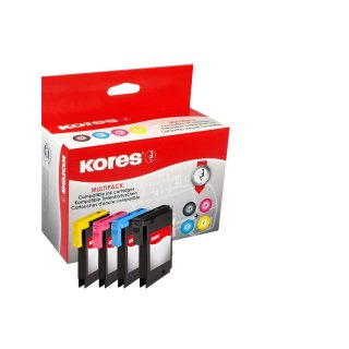 Kores Multi Pack Tinte G1522KIT ersetzt brother LC-980BK/LC-980C/LC-980M/LC-980Y