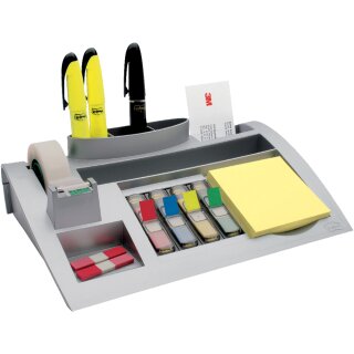 Post-it Schreibtisch Organizer silber bestückt
