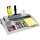 Post-it Schreibtisch Organizer silber bestückt