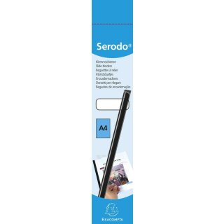 EXACOMPTA Klemmschiene Serodo A4 18 mm schwarz 15 Stück