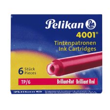 Pelikan Tintenpatronen 4001 TP/6 rot (6 Patronen)