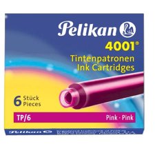 Pelikan Tintenpatronen 4001 TP/6 pink (6 Patronen)