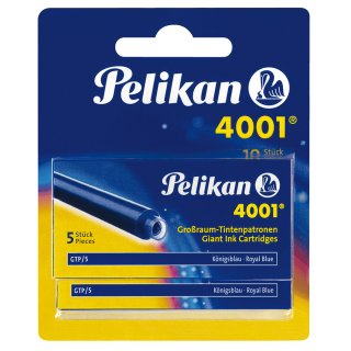Pelikan Großraum Tintenpatronen 4001 GTP/5/2/B königsblau (10 Patronen)