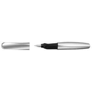 Pelikan Twist Füllhalter silber/schwarz