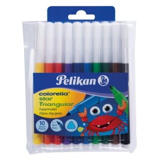 Pelikan Fasermaler Colorella Star Triangular 10er Etui