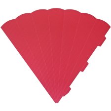 HEYDA Schultüten Zuschnitt 6 eckig 69 cm rot
