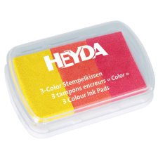 HEYDA Stempelkissen 3 Color gelb/orange/rot