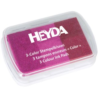 HEYDA Stempelkissen 3 Color pink/rosa/magenta