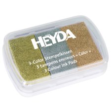 HEYDA Stempelkissen 3 Color gold/silber/kupfer