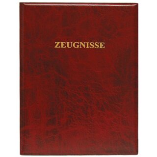ROTH Zeugnisringbuch Kunststoff DIN A4 dunkelrot