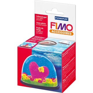 FIMO Schneekugel oval Maße: (B)70 x (T)52 x (H)55 mm