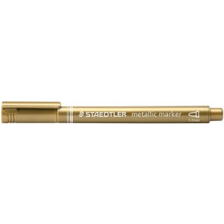 STAEDTLER Permanent Marker Metallic Rundspitze gold