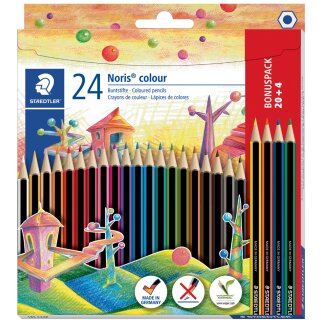 STAEDTLER Buntstift Noris Colour WOPEX 24er Kartonetui