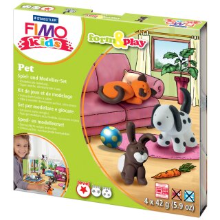 FIMO kids Modellier Set Form & Play "Pet" Level 1