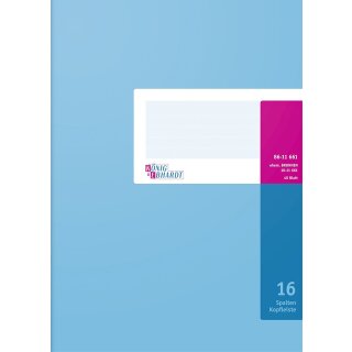 KÖNIG & EBHARDT Spaltenbuch DIN A4 16 Spalten 40 Blatt