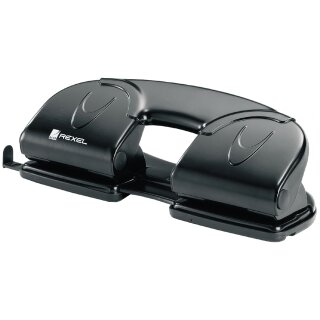 Rexel Vierfachlocher V412 Stanzleistung: 12 Blatt schwarz