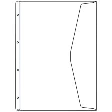 HETZEL Dokumenten Prospekthülle A4 PVC genarbt 0,13...