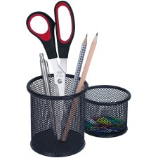 WEDO Stifteköcher Set Office aus Drahtmetall schwarz