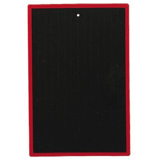 JPC Kunststofftafel blanko/kariert (B)170 x (H)250 mm Farbe: schwarz