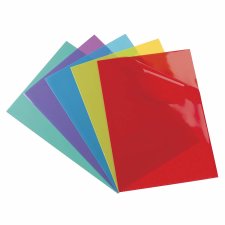 ELBA Sichthüllen transparent DIN A4 aus PVC farbig...