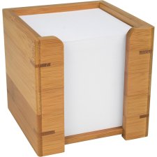 WEDO Zettelbox aus Bambus mit Papier mit 900 Blatt (90 x...