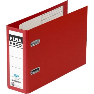 ELBA Ordner rado plast DIN A5 quer Rückenbreite: 75 mm rot