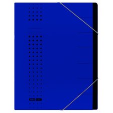 ELBA chic Ordnungsmappe Karton A4 Fächer 1-7 dunkelblau