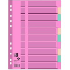 Oxford Tauenpapier Register blanko A4 farbig 10-teilig