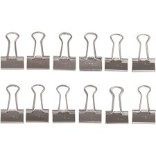 MAUL mauly 214 Foldback Klammer nickel (B)19 mm 12...