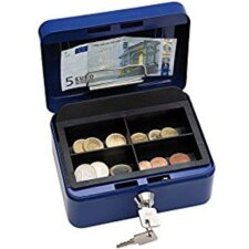 WEDO Geldkassette mit Clip blau (B)152 x (T)115 x (H)80...