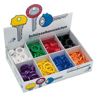 WEDO Schlüsselkennringe 200er Sortimentskarton