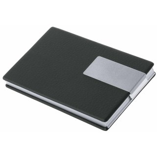 WEDO Visitenkartenbox Good Deal Aluminium/PVC (schwarz)